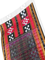 Bichitrapuri Sambalpuri Design Red Colour And Black Anchal