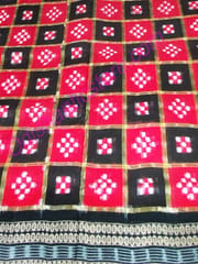 Passapalli Sambalpuri Design Red Colour And Black Anchal