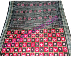 Passapalli Sambalpuri Design Red Colour And Black Anchal