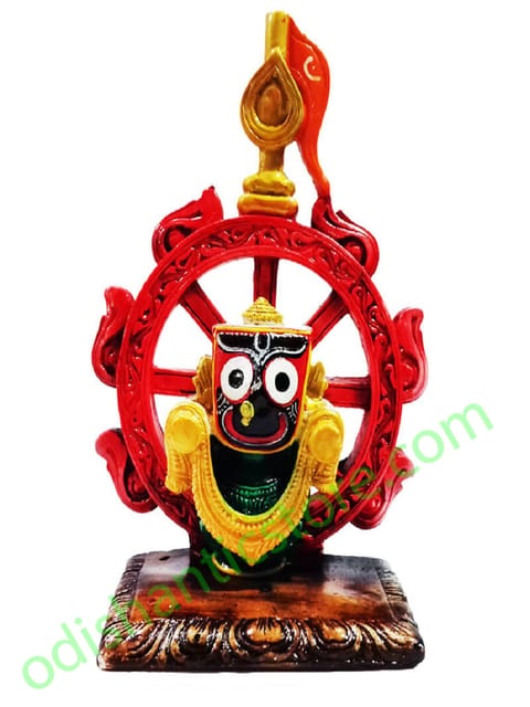 Marble Work Lord Jaganatha With Nilachakra