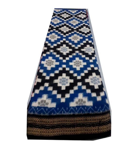 Sambalpuri Blue And Black squree desgin