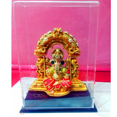 Marble Work Sitting Lord Ganesh With Arch