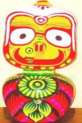 6 Inch Lord Jagannath, Balabhadra & Subhadra Idol With Singhasana