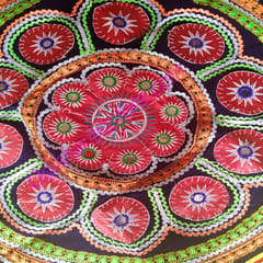 Flower Design Multi Color Wall Hanging Pipil Chandua