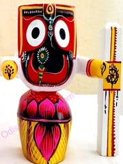 Neem Wood Lord Jagannath Balabhadra Subhadra Idol 4 Inch