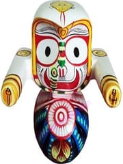 Jagannath, Balabhadra & Subhadra Idol Neem Wood 10 Inch