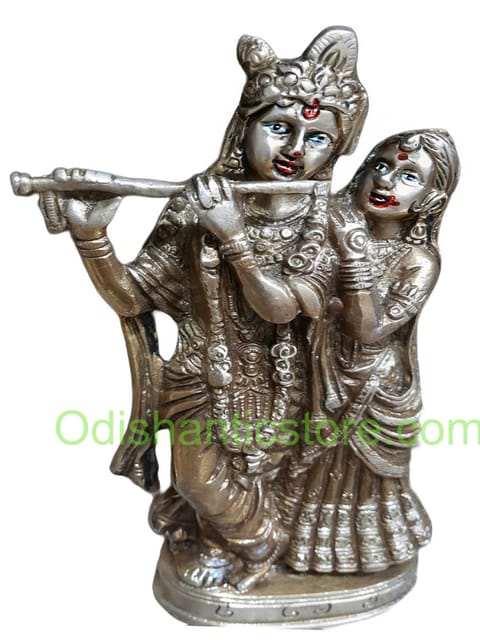 Antique Brass Lord Radhakrishan Idol