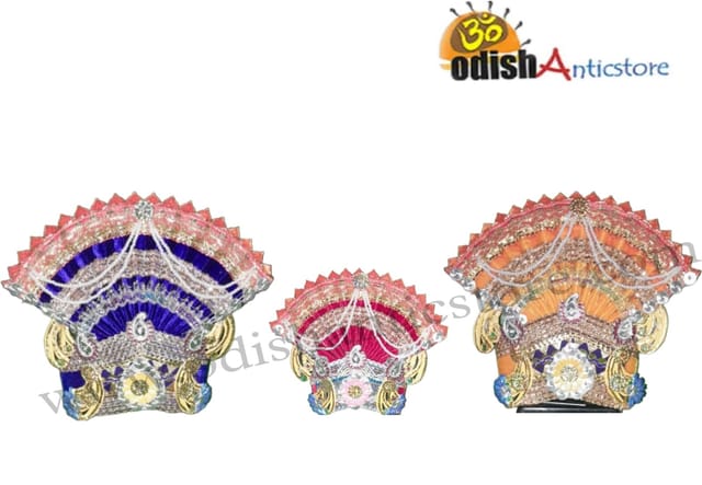 Lord Jagannath Balabhadra And Devi Subhadra Idol Pagadi Dress 10 Inch