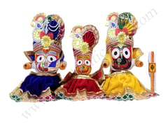 Jagannath Balabhadra And Devi Subhadra  Pagadi Dress 10 Inch