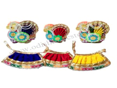 Jagannath Balabhadra And Devi Subhadra  Pagadi Dress 10 Inch