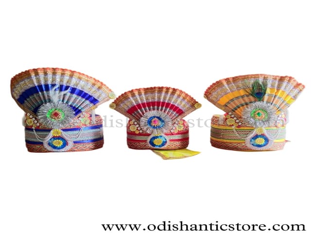 Lord Jagannath Balabhadra And Devi Subhadra Pagadi Dress 8 Inch